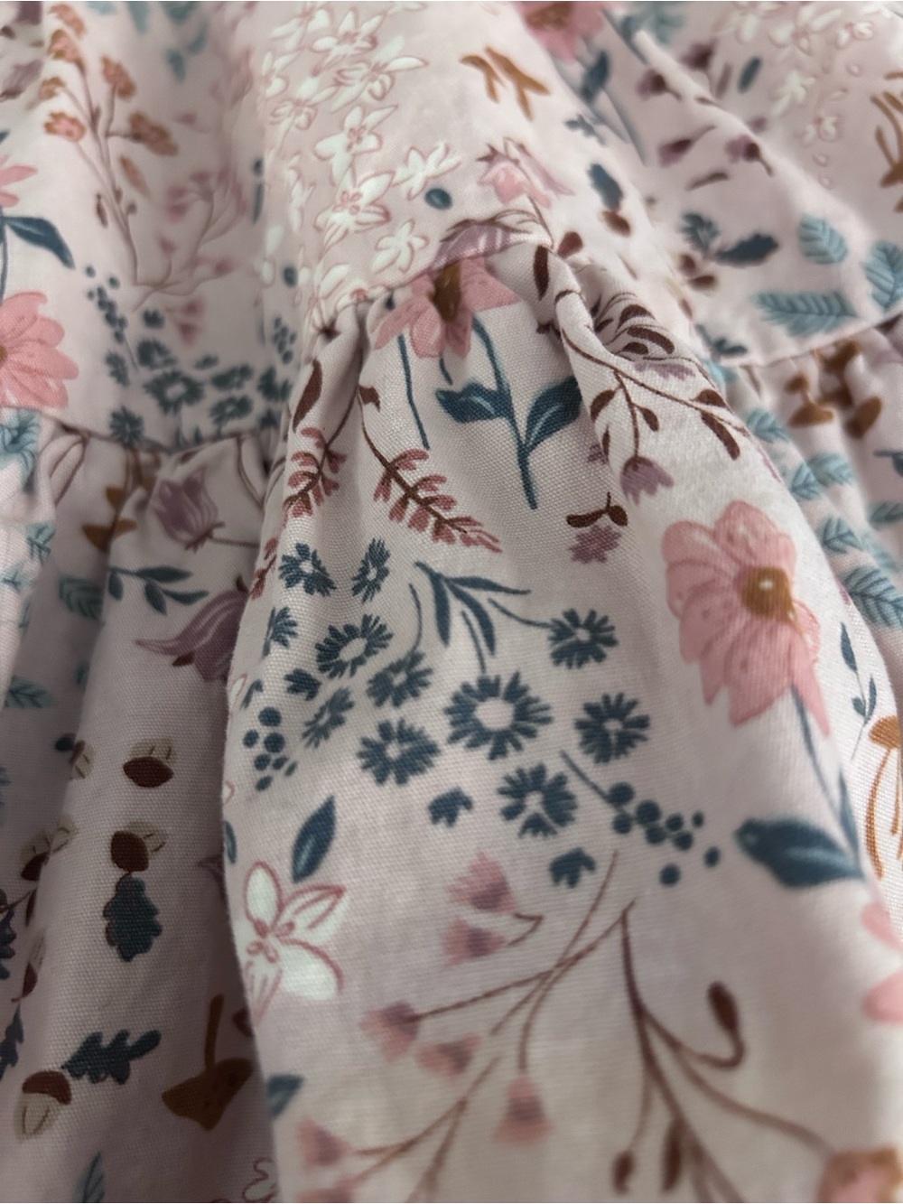 Modern Moments Girls Pink Floral Tiered Ruffle Dress. Cotton Size 3T - Picture 3 of 7